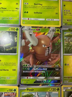 x9 Pinsir pokemon mixed lot Gx Rare Holo reverse Grass type 127 - Image 2