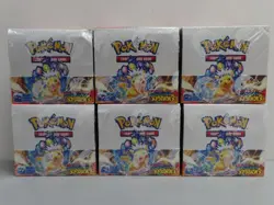 2024 Pokemon Scarlet Violet Surging Sparks Open Case Sealed 6 Booster Box - Image 1