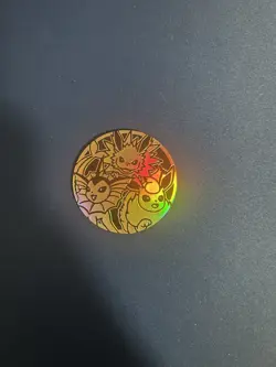 Pokemon TCG Collectible Coin - EEVEELUTION (Vaporeon, Jolteon, Flareon), Jumbo - Image 1