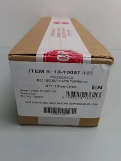 2025 Pokemon Mega Evolution ME01 Sealed 6 Box Enhanced Version Booster Case - Image 1