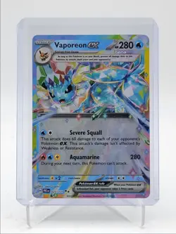 VAPOREON EX 2025 POKEMON PRISMATIC EVOLUTIONS DOUBLE RARE FA 023/131 Q5542 - Image 1