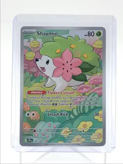 SHAYMIN 2025 POKEMON DESTINED RIVALS ILLUSTRATION RARE 185/182 Q5542 - Image 1