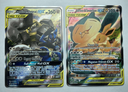 Pokemon Tag Team Promo Lot - Lucario & Melmetal GX 192 - Snorlax & Eevee GX 169 - Image 1