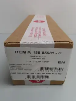 2024 Pokemon Scarlet & Violet Temporal Forces Factory Sealed Booster Box Case - Image 1