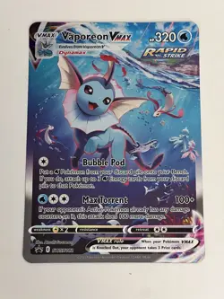 Pokemon Vaporeon VMAX SWSH182 SWSH: Sword & Shield Promo Promo Holo Oversized - Image 1