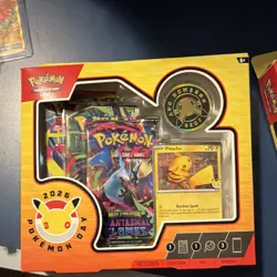 Pokemon Day 2026 Collection Box Promo Pikachu Booster English TCG - Image 1