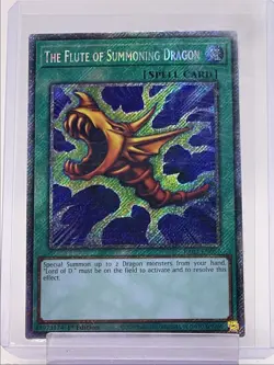 THE FLUTE OF SUMMONING DRAGON 2024 YU-GI-OH! SECRET RARE 1ST EDITION Q5842 - Image 1