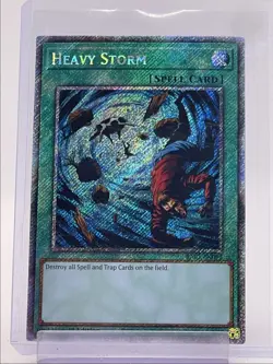 HEAVY STORM 2024 YU-GI-OH! QUARTER CENTURY SECRET RARE 1ST EDITION Q5842 - Image 1