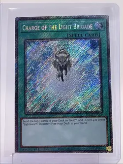 CHARGE OF THE LIGHT BRIGADE 2024 YU-GI-OH! SECRET RARE 1ST EDITION Q5842 - Image 1