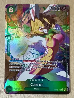 One Piece Card Game TCG Carrot EB03-013 Alt Art Heroines Edition M/NM Condition - Image 1
