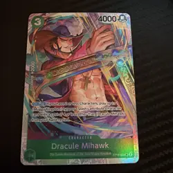 One Piece TCG Dracule Mihawk ST12-003 SR NM English Green Zor& Sanji Deck - Image 1