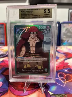One Piece Monkey D. Luffy Super Pre Release Leader BGS 9.5 (Includes Other 3) - Image 4