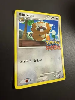 Pokemon Rumble 2009 Bibarel LV.22 Promo Card #16/16 - Image 2