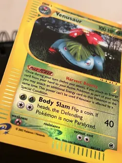 Pokemon TCG Venusaur Expedition Base Set Reverse Holo Rare Card 30/165 MP - Image 5