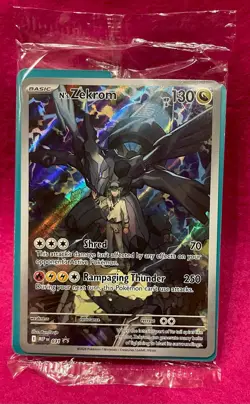 ⚡N’s Zekrom 031 Ascended Heros ETB Factory Sealed Promo Card Pokemon Full Art⚡ - Image 1