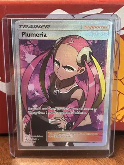 Plumeria Full Art Holo Card 145/147 Sm-Burning Shadows NM - Image 1