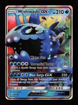Wishiwashi GX 38/145 Ultra Rare SM - Guardians Rising Pokemon Card - Image 1