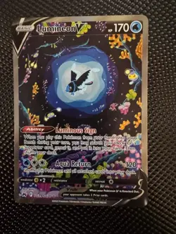 Lumineon V GG39/GG70 Crown Zenith: Galarian Gallery Holo - Pokemon Card NM - Image 2