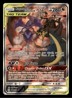 Naganadel & Guzzlord GX - 224/236 - Pokemon Cosmic Eclipse Sun & Moon Card NM - Image 1