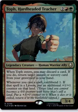 Toph, Hardheaded Teacher Avatar: The Last Airbender Foil NM R 0246 - Image 1