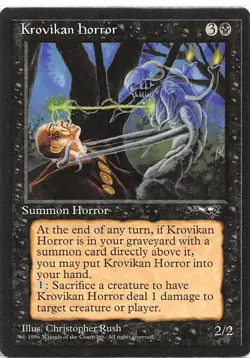 Krovikan Horror *Rare* Magic MtG x1 Alliances SP - Image 1