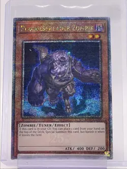 PLAGUESPREADER ZOMBIE 2024 YU-GI-OH! SECRET RARE BONANZA 1ST EDITION Q5842 - Image 1