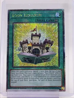 TOON KINGDOM 2024 YU-GI-OH! SECRET RARE 25TH ANNIVERSARY 1ST EDITION Q5842 - Image 1