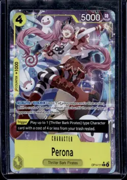 2026 One Piece The Azure Seas Seven Perona Alternate Art Rare #OP14-111 - Image 1