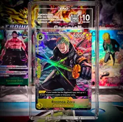 Roronoa Zoro Illustration Box Vol.3 OP07-113 Promo One Piece Gem Mint TAG 10 - Image 1