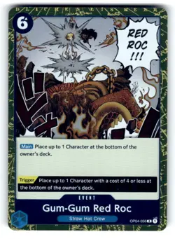 Kingdoms of Intrigue #OP04-056 Gum-Gum Red Roc - Image 1