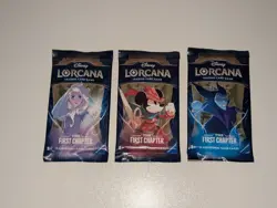 DISNEY LORCANA THE FIRST CHAPTER 3 PACK LOT SEALED - Image 1