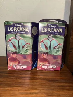 Disney Lorcana The First Chapter Starter Deck Emerald & Ruby NEW SEALED Lot Of 2 - Image 1