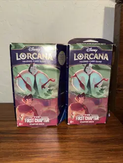 Disney Lorcana The First Chapter Starter Deck Emerald & Ruby NEW SEALED Lot Of 2 - Image 2