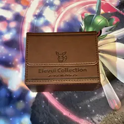 Pokemon Card Deck Case Flip Eevee Collection Used - Image 1