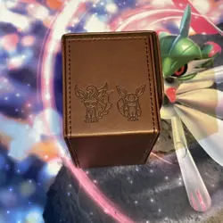 Pokemon Card Deck Case Flip Eevee Collection Used - Image 4