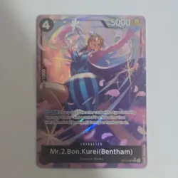 Mr.2.Bon.Kurei OP14-091: Character 5000 Power Holo One Piece CCG Card - Image 1