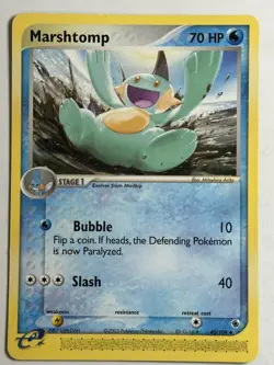 Marshtomp Ruby and Sapphire 40/109 MP-LP Pokemon Card - Image 1