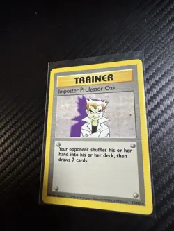 Imposter Professor Oak Base Set Unlimited Regular Card 073/102 Lightly Played - Image 2