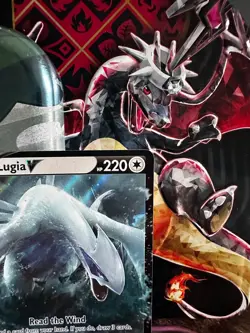 Pokemon TCG Lugia V Basic Holo Rare Card Silver Tempest 138/195 - Image 3