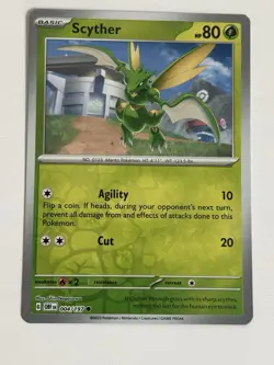 Scyther - 004/197 - Common - Reverse Holo Pokemon Card Buy 2 Get 1 Free - Image 1
