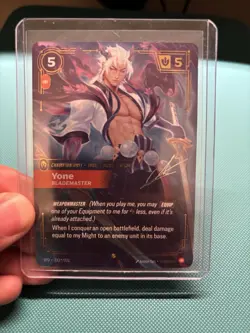 Yone SFD 233*/221 League of Legends - Riftbound TCG Card English ON signature NM - Image 5