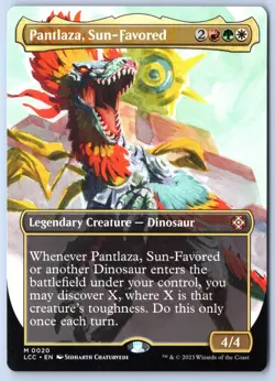 Pantlaza, Sun-Favored BORDERLESS Lost Caverns of Ixalan Commander Near Mint - Image 1