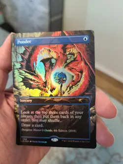 NM Ponder Dungeons And Dragons Exhibition Of Adventure Secret Lair MTG - Image 1