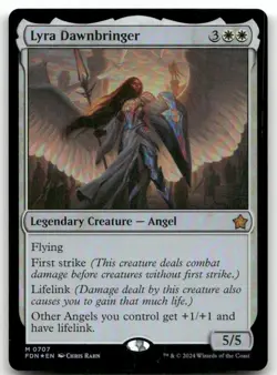 Lyra Dawnbringer #707 (Foil) (NM) Foundations FDN Magic MTG - Image 1