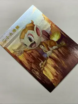 Chimchar Chimp Pokemon 390 Foil Holo Card Anime Rare Full Alt Art Arcade Pokedex - Image 4