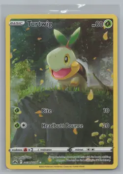 Full Art - Turtwig Pokemon Sword & Shield Crown Zenith Galarian Gallery #GG31 - Image 1