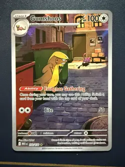 Pokemon Gumshoos 153/132 Me01: Mega Evolution Illustration Rare Holo Stage 1 10… - Image 3