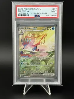 Pokemon TCG Milotic EX 237 Surging Sparks Special Illustration Rare Card PSA 9 - Image 1
