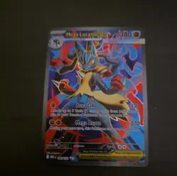 Pokemon TCG Mega Lucario EX 160/132 Ultra Rare Holo Card Mega Evolutions - Image 1