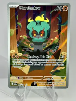 Marshadow 146/132 Illustration Rare Pokemon TCG Mega Evolution Pack Fresh NM - Image 1